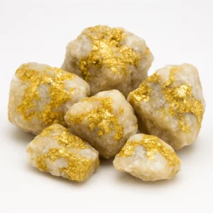 Raw gold ore purchased for refining and gold recovery at Dubai Silver refinery