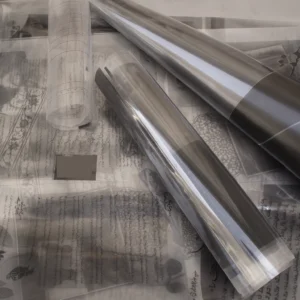 Lithographic film negatives purchased for silver recovery and recycling at Dubai Silver refinery