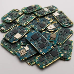 Scrap mobile phone boards purchased for gold and silver recovery at Dubai Silver refinery