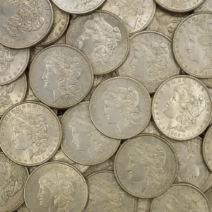 Scrap silver coins purchased for refining and silver recovery at Dubai Silver refinery
